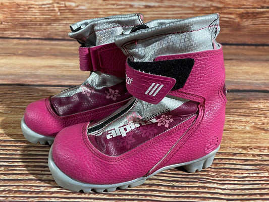 Alpina Frost Cross Country Ski Boots Classic NNN EU 28 US 10.5 Kids 190mm A-1234