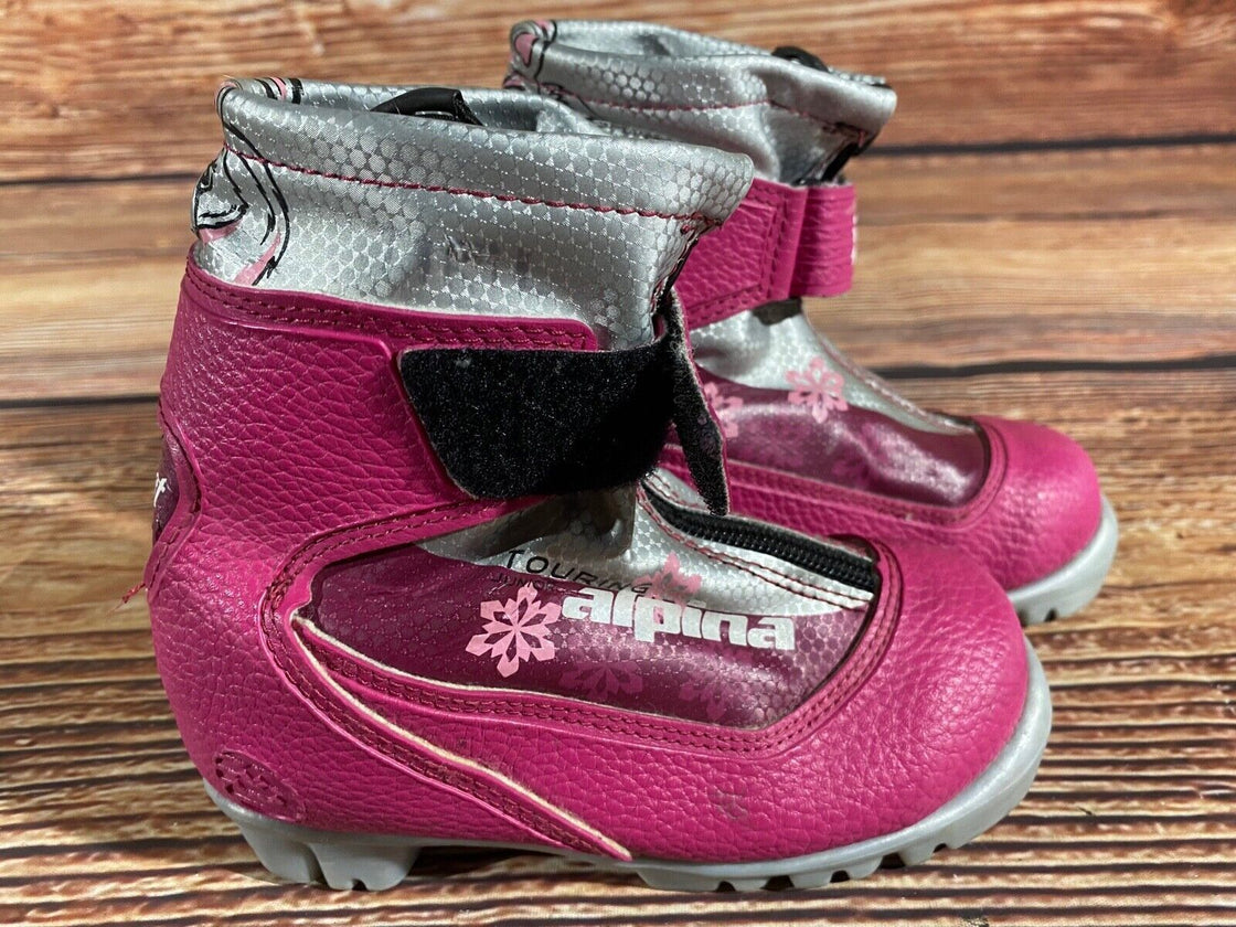 Alpina Frost Kids Nordic Cross Country Ski Boots Size EU28 US10.5 for NNN A-1234