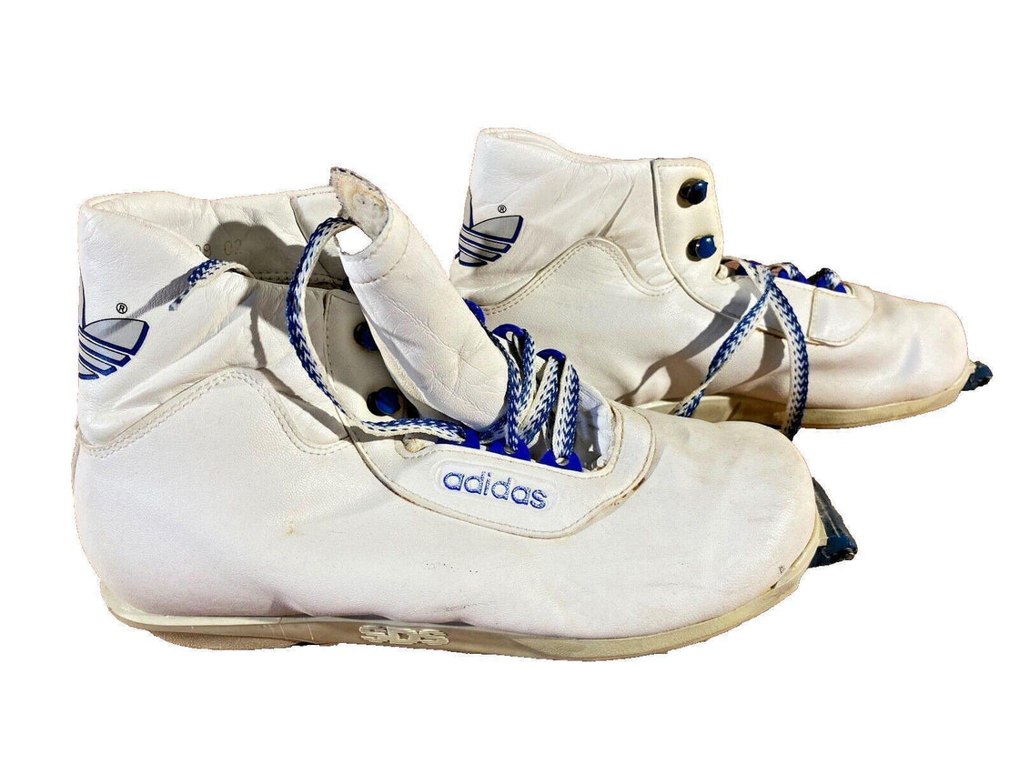 Adidas Cross Country Ski Boots SDS System Bindings Size EU39 US7 1262  Used