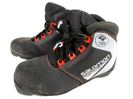 Salomon Team Cross Country Ski Boots Classic NNN EU 35.5 US 3.5 Kids 230mm S118