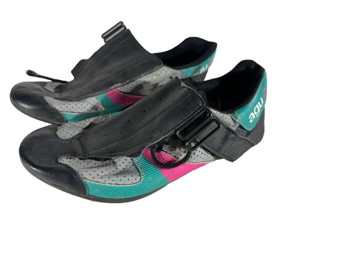 AGU Vintage Cycling Road Shoes EU41 US7 UK6 Mondo 255 cs611 Used