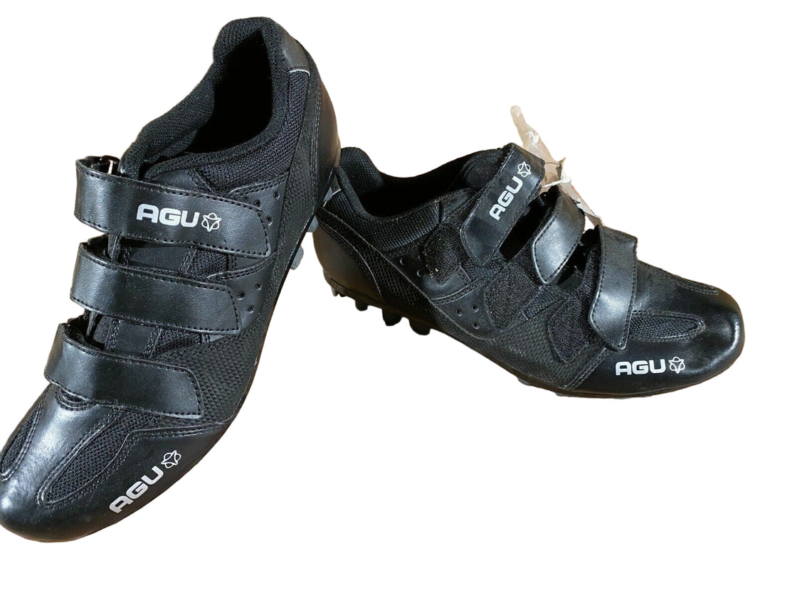 AGU New Cycling MTB Shoes Mountain Biking 2 Bolts EU43 US9.5 Mondo 272 cs1227 Used