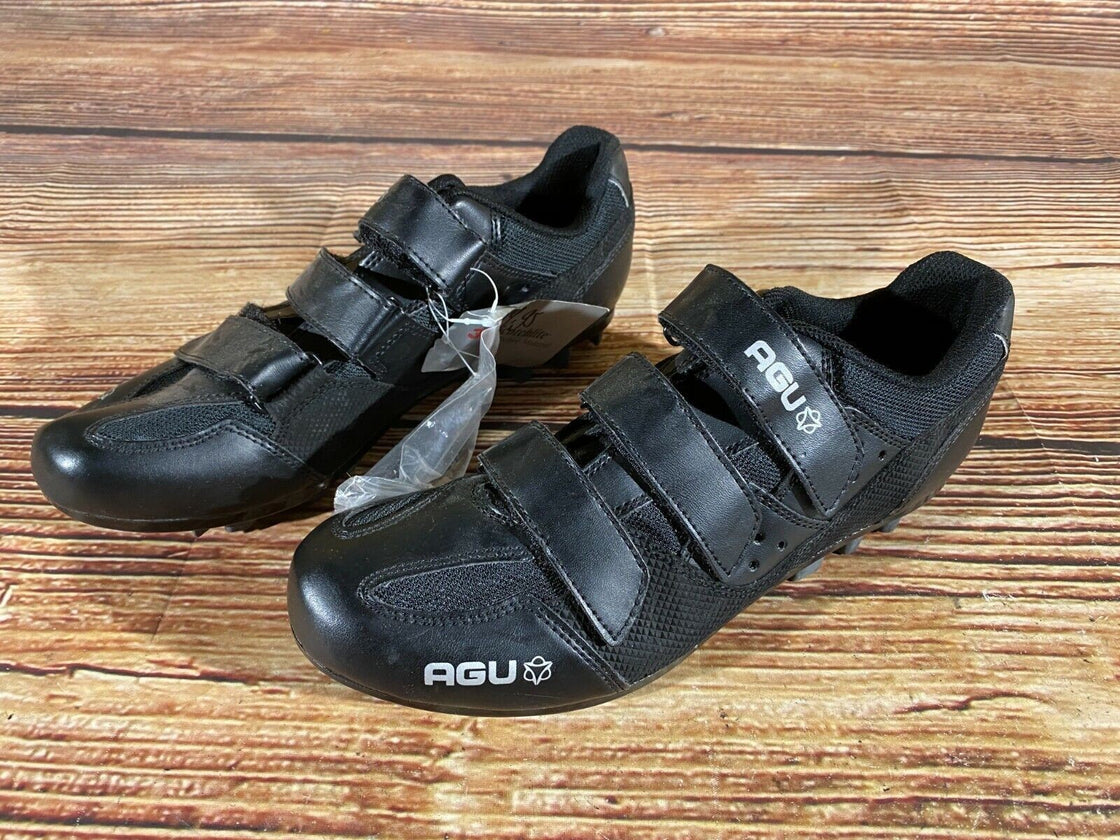 AGU New Cycling MTB Shoes Mountain Biking 2 Bolts EU43 US9.5 Mondo 272 cs1227 Used