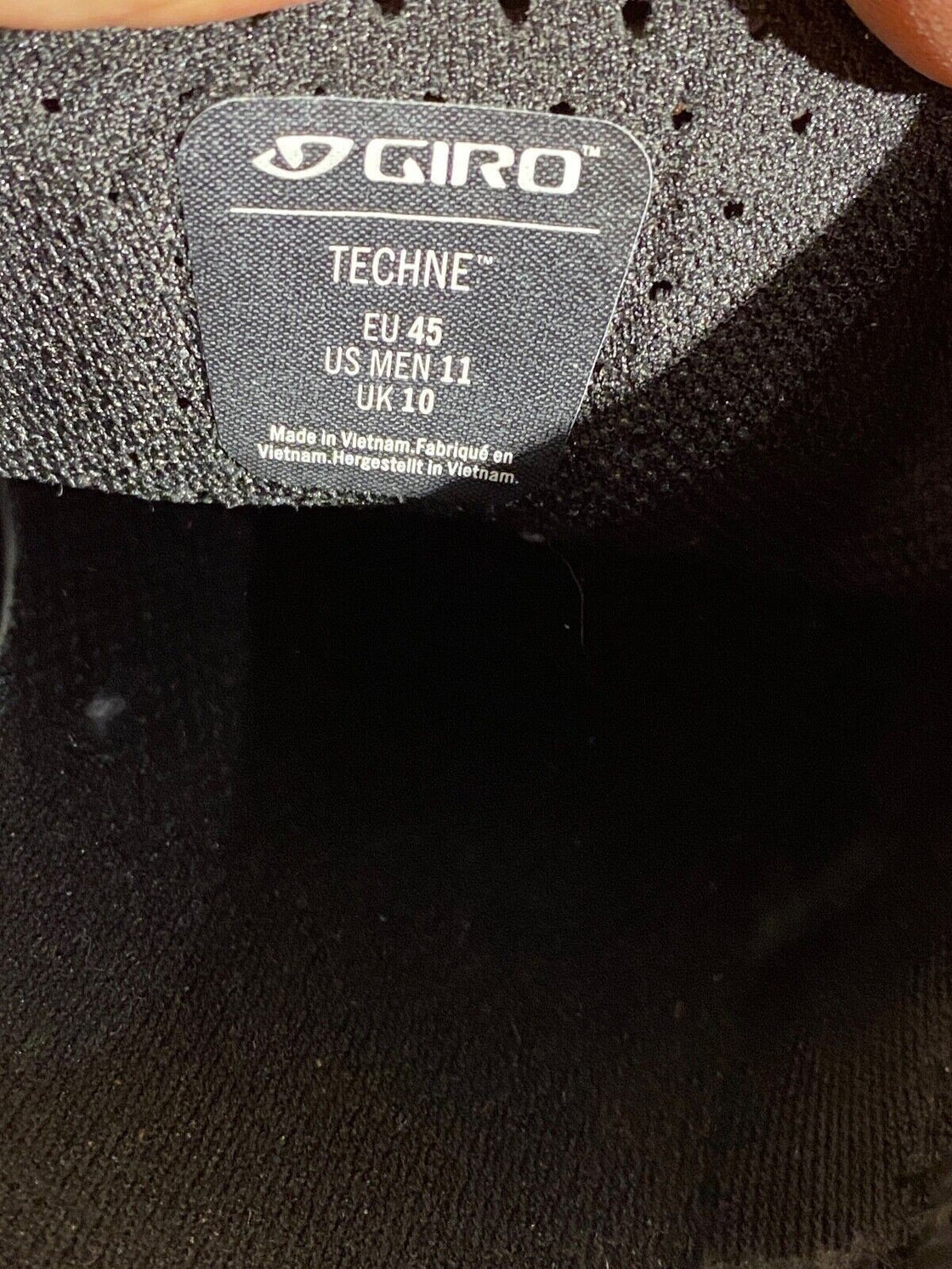 GIRO Techno Road Cycling Shoes Size 3 Bolts EU45 US11 Mondo 280 cs1244