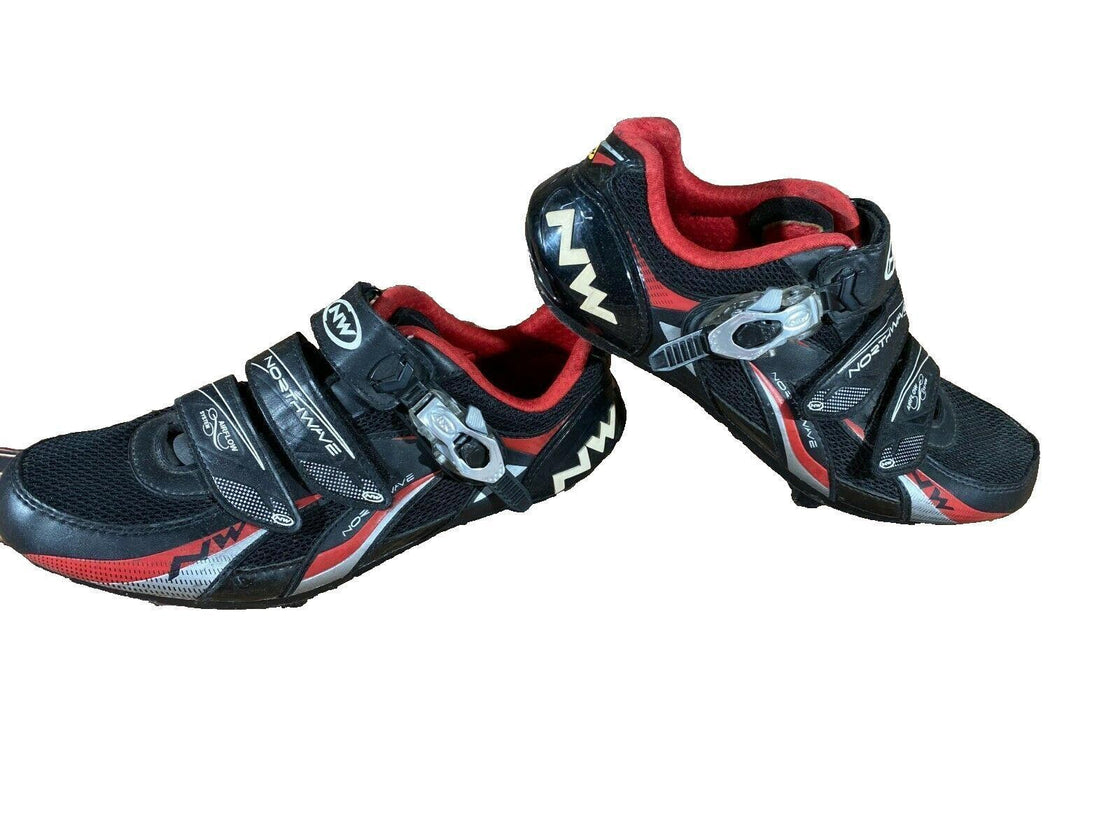 NORTHWAVE Road Cycling Shoes Road Bike Size EU42 US9.5 with SPD-SL Cleats cs893