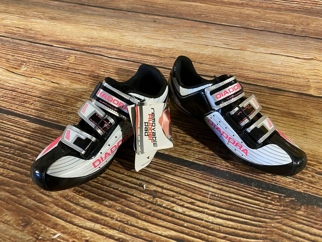 DIADORA Trivex Road Cycling Shoes Bicycle Shoes Ladies Size EU38 US7 NEW  cs828