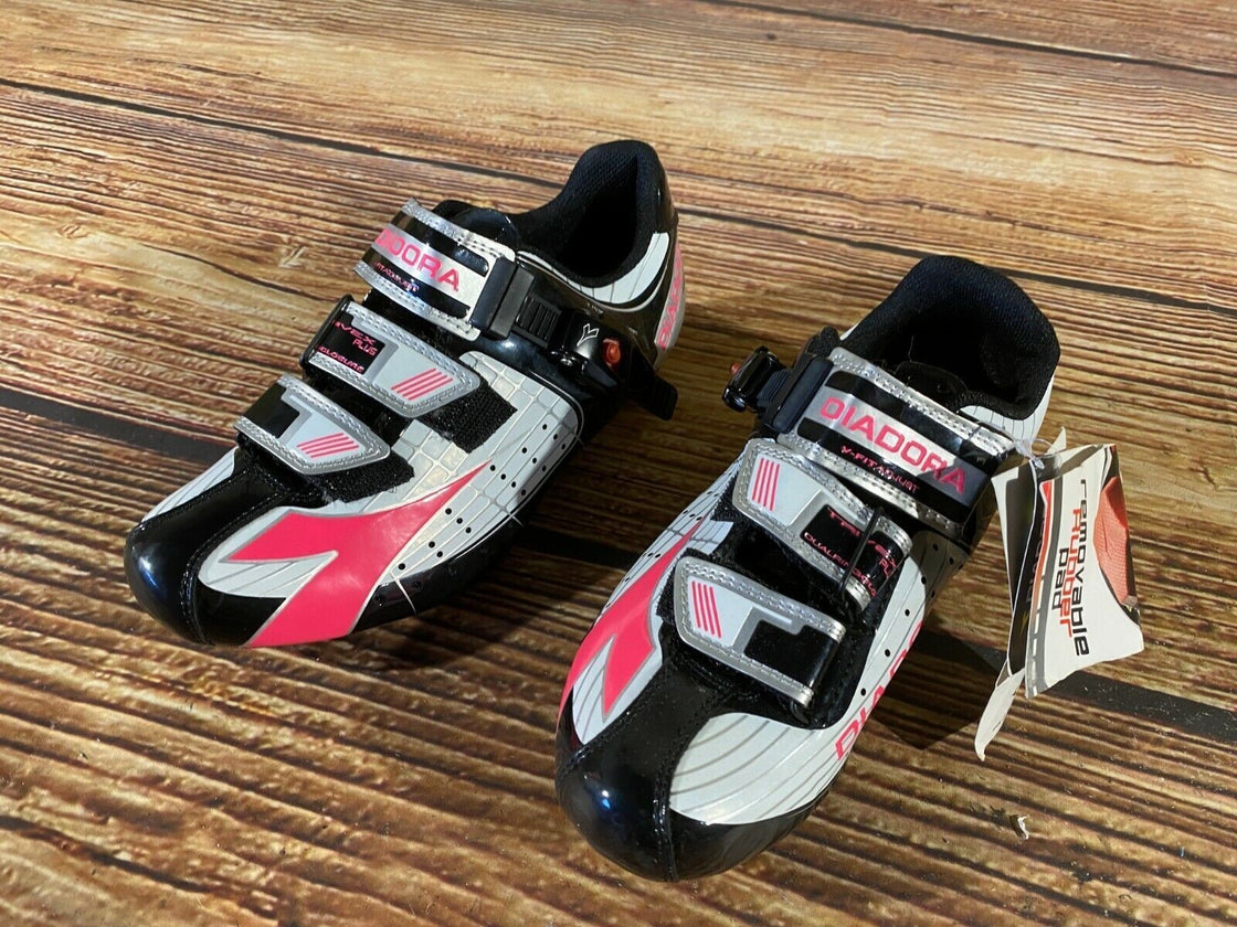 DIADORA Trivex Road Cycling Shoes Bicycle Shoes Ladies Size EU38 US7 NEW  cs828