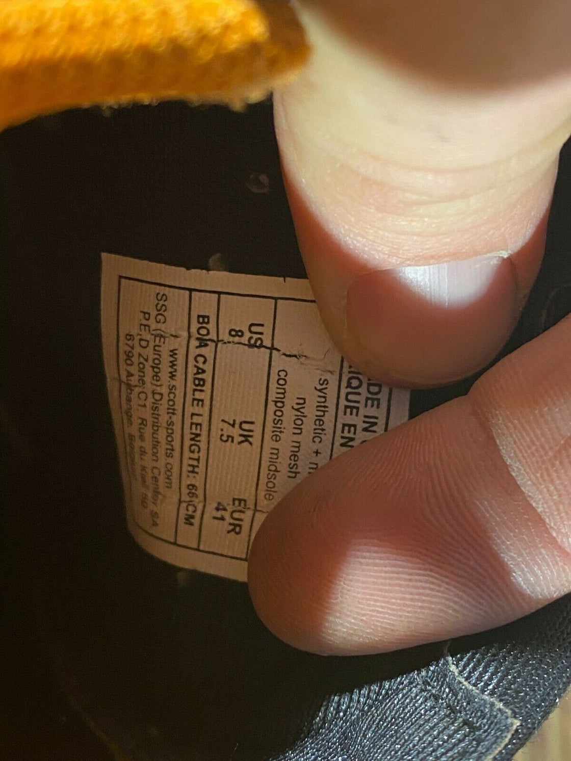 SCOTT Elite Boa Cycling MTB Shoes Mountain Biking Boots Size EU41 US8.5  cs992