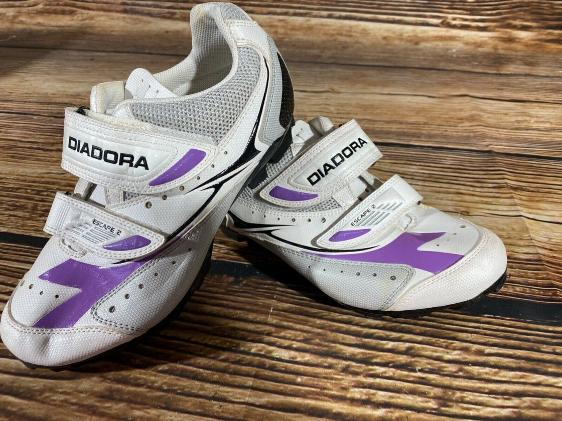 DIADORA Cycling MTB Shoes Mountain Biking Boots Ladies Size EU39 cs984
