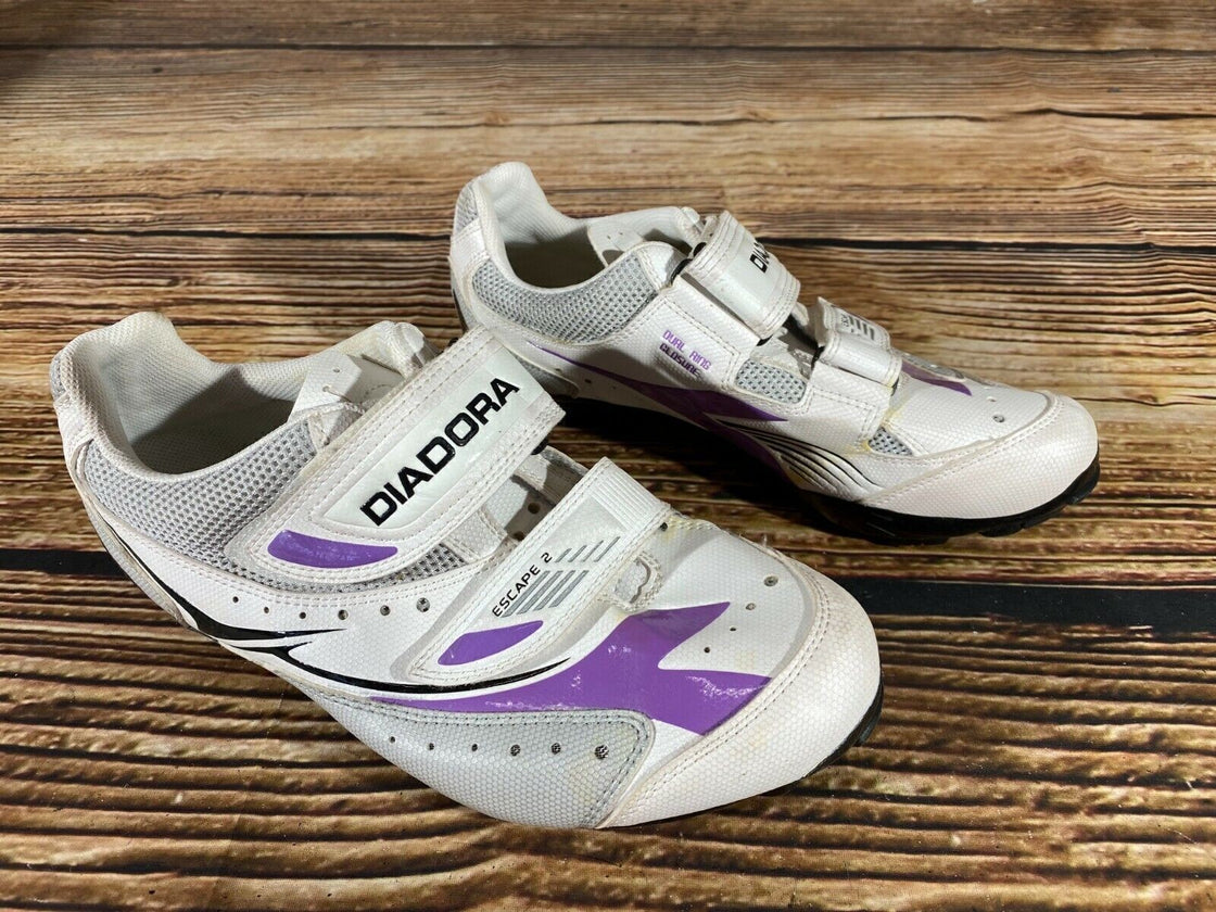 DIADORA Cycling MTB Shoes Mountain Biking Boots Ladies Size EU39 cs984