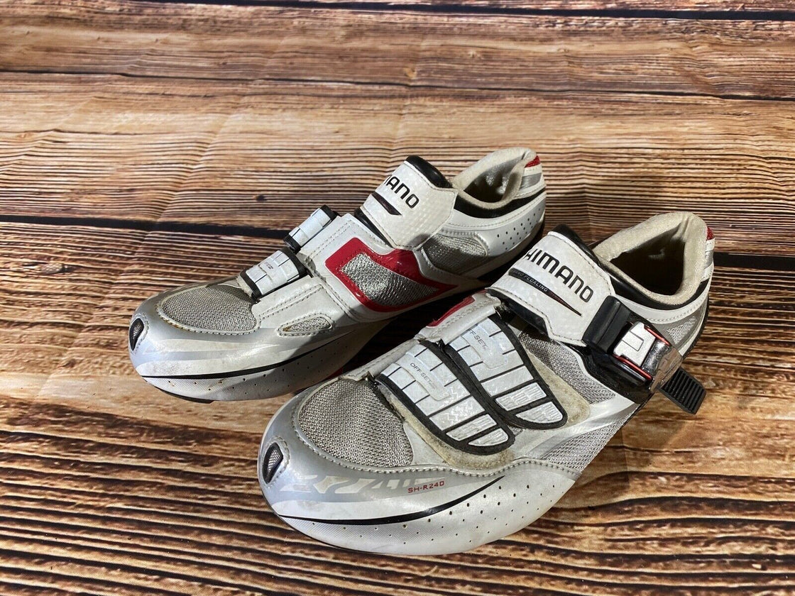 SHIMANO R240 Carbon Road Cycling Shoes Biking Size EU44 US9.7 Mondo 278 cs930