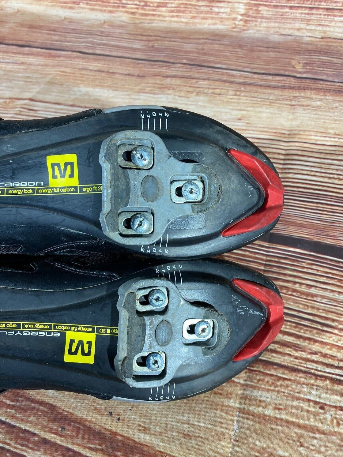 MAVIC Carbon Road Cycling Shoes 3 Bolts Size EU43 1/3  US9.5 Mondo 275 cs780