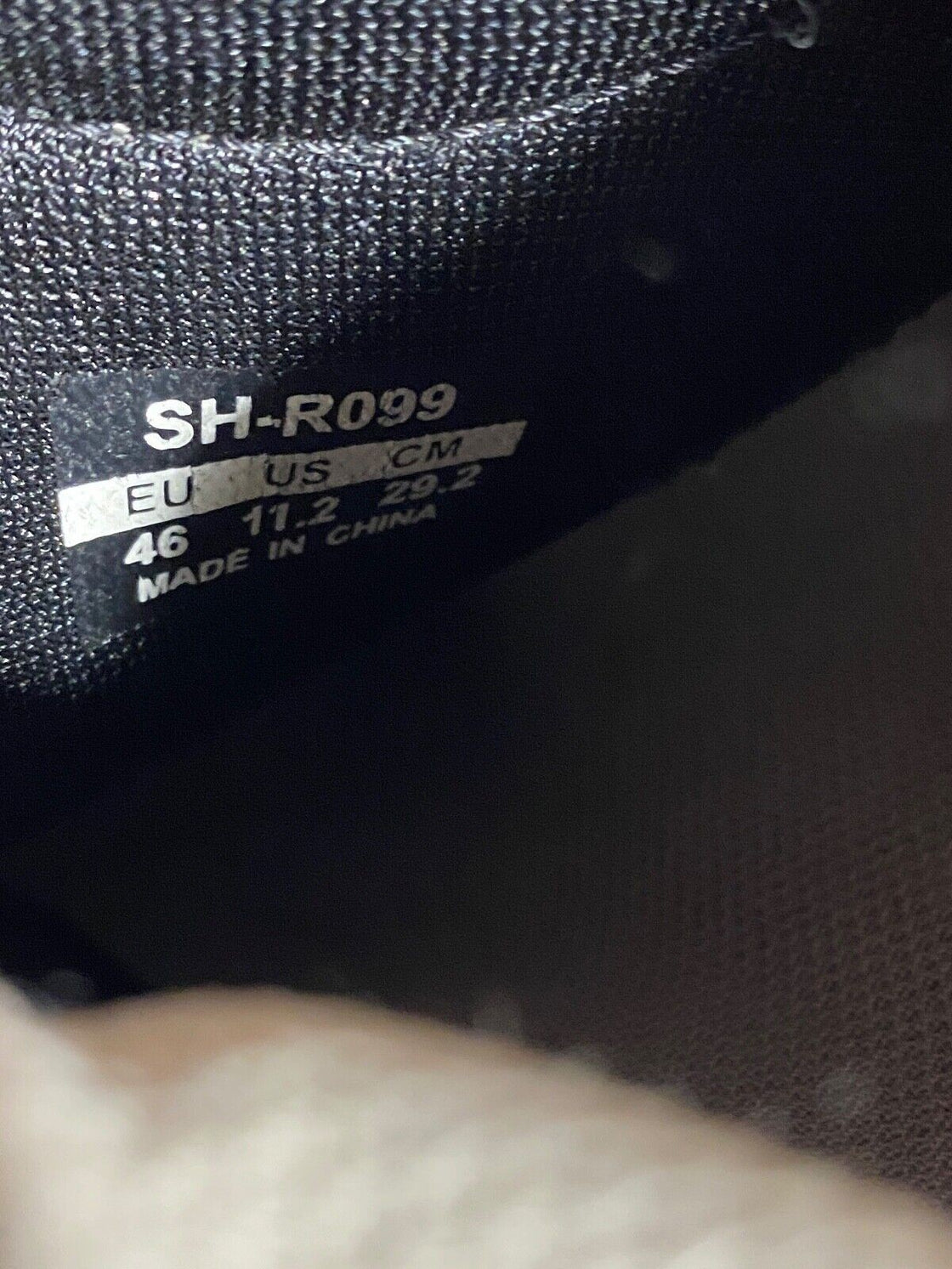 SHIMANO R099 Carbon Road Cycling Shoes Boots 3 Bolts EU46 US11.2 Mondo 292  CS24