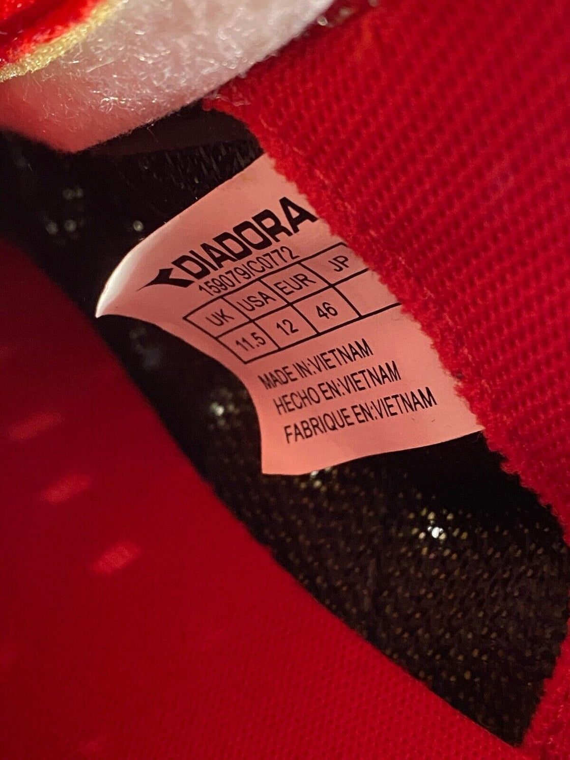 DIADORA Phantom Road Cycling Shoes Biking Shoes Size EU46, US12 Mondo 285  CS13