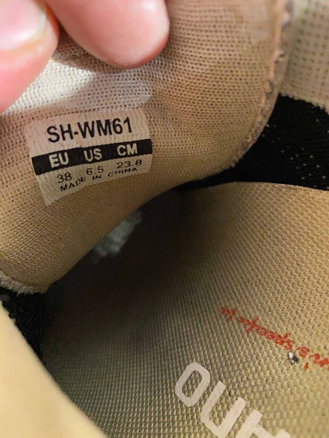 SHIMANO WM61 Cycling MTB Shoes Mountain Bike Boots EU38 US6.5 Mondo 238 cs1182