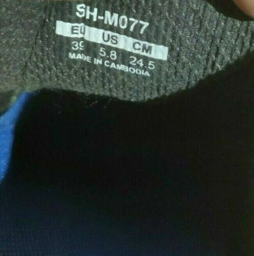 SHIMANO M077 Cycling MTB Shoes Mountain Bike Shoes EU39 US5.8 NEW cs1139