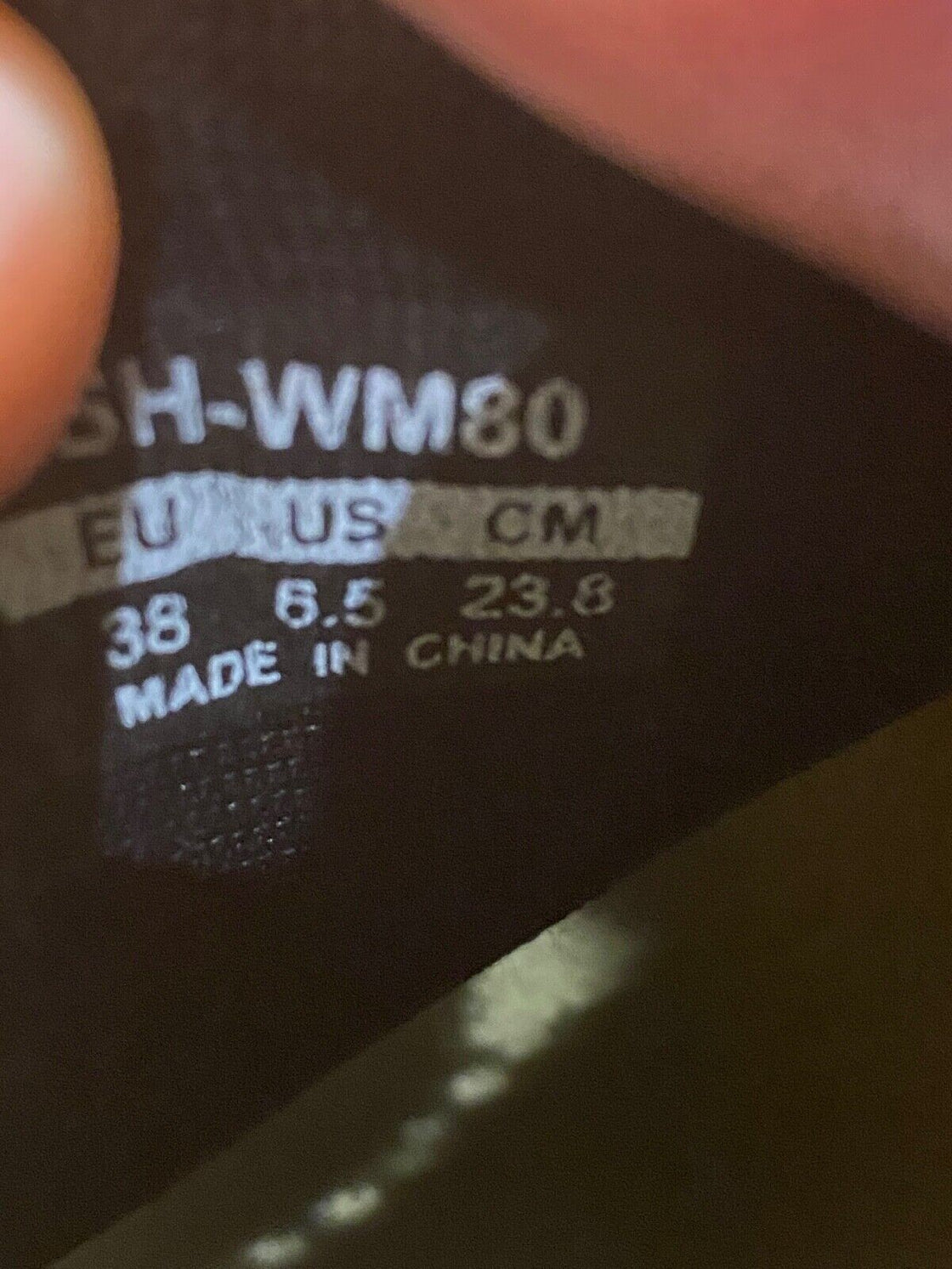 SHIMANO WM80 Cycling MTB Shoes Mountain Bike Boots EU38 US6.5 Mondo 240 cs1183