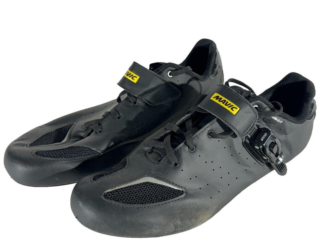 MAVIC Aksium Carbon Road Cycling Shoes Boots 3 Bolts EU46 US11.5 Mondo 295 cs479