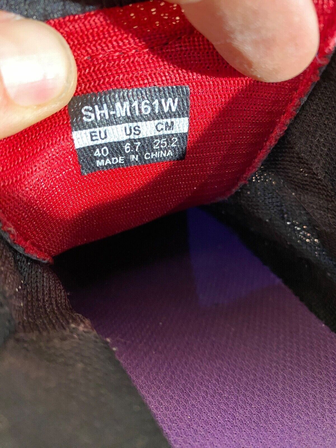 SHIMANO M161 Mtb Cycling Shoes Mountain Bike Size EU40 US6.7 Mondo 252 cs1139