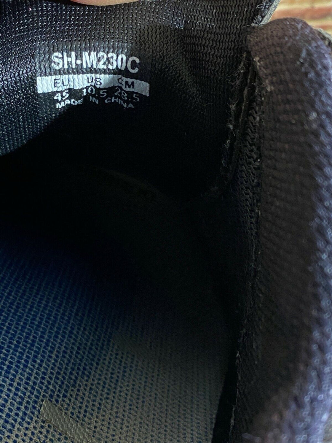 SHIMANO M230 Carbon Cycling MTB Shoes Mountain Bike EU45 US10.5 Mondo 280 cs1123