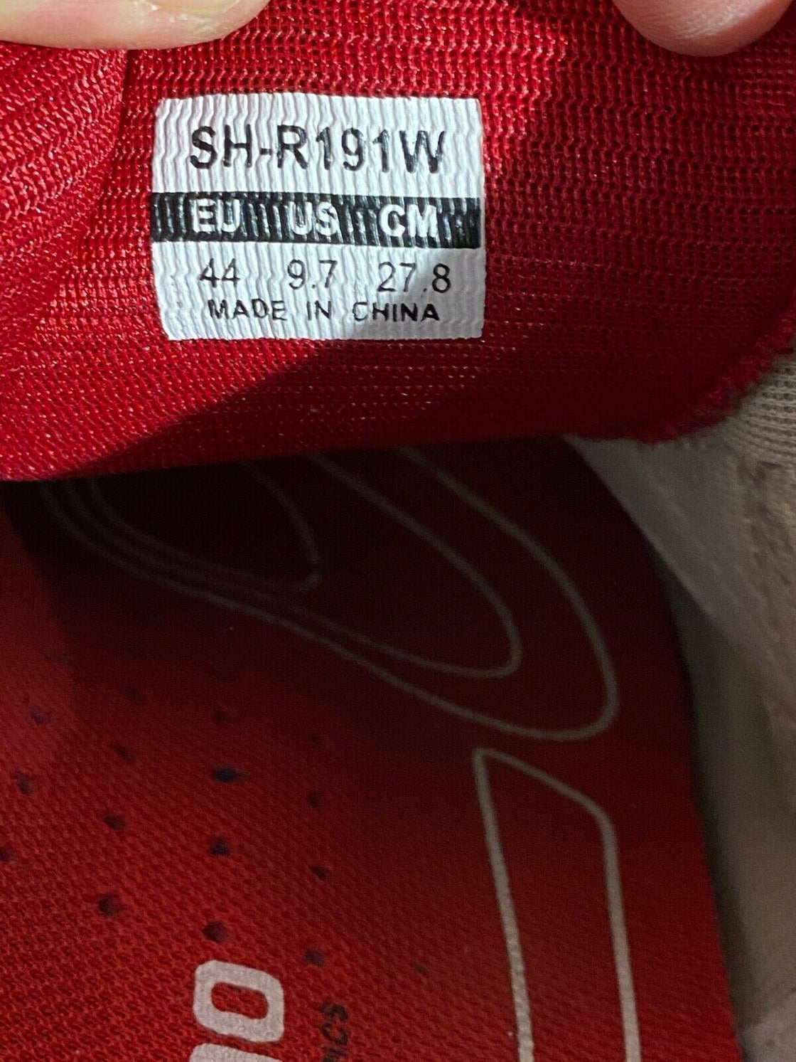 SHIMANO R191 Carbon Road Cycling Shoes Biking Size EU44 US9.7 Mondo 278 cs917