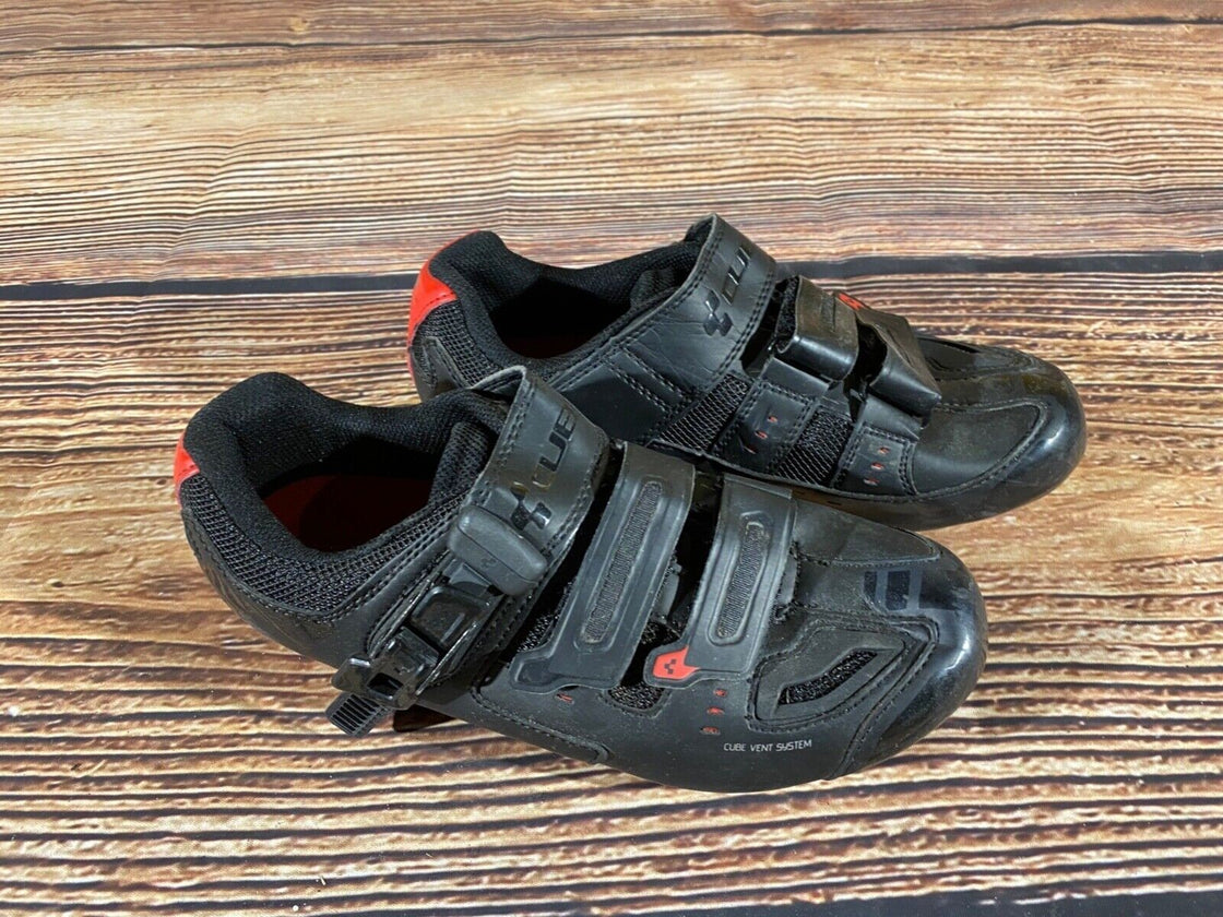 CUBE Road Cycling Shoes Biking Boots 3 Bolts Size EU38 US5.5 Mondo 240  cs819