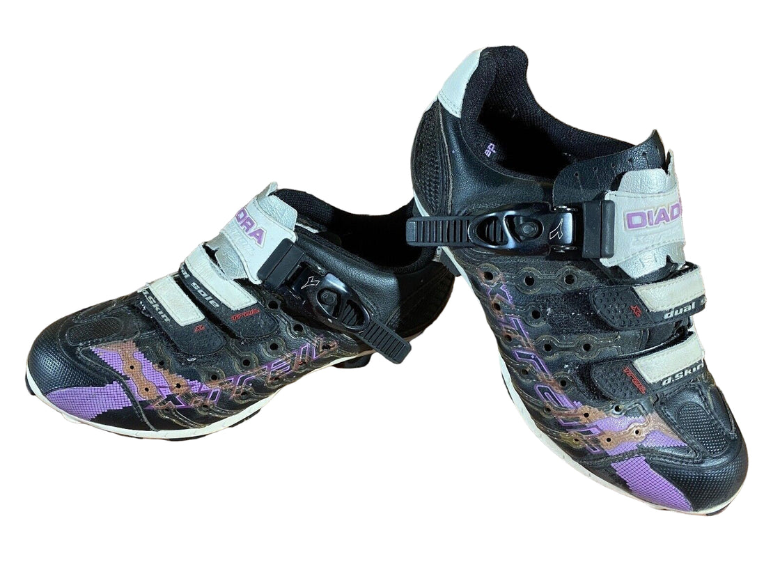 DIADORA MTB Cycling Shoes Mountain Bike Ladies Size EU38 US7 Mondo 233 cs979