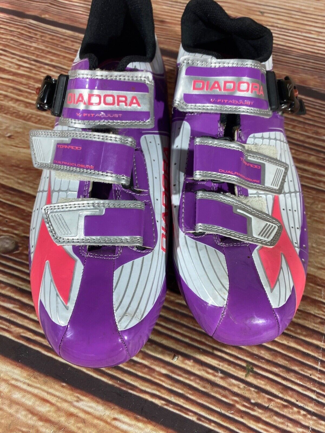 DIADORA Tornado Road Cycling Shoes Road Ladies Size EU40 US8.5 Mondo 250  cs833