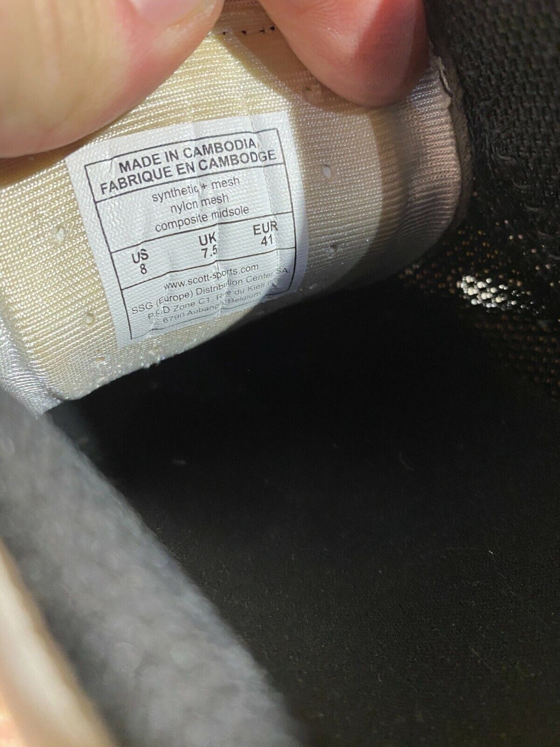 SCOTT Comp Road Cycling Shoes Biking Boots Shoes Size EU41 US8 Mondo 265 cs750