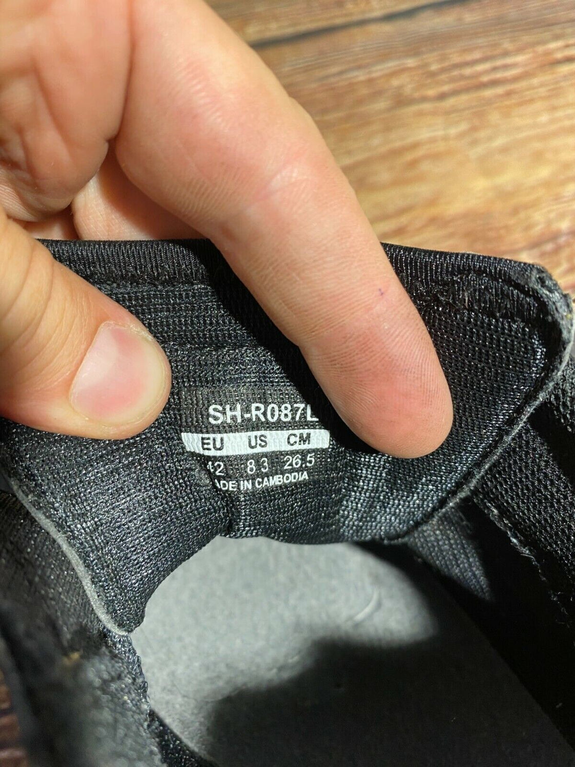 SHIMANO R087 Road Cycling Shoes Road Bike Boots 3 Bolts Size EU42  cs948