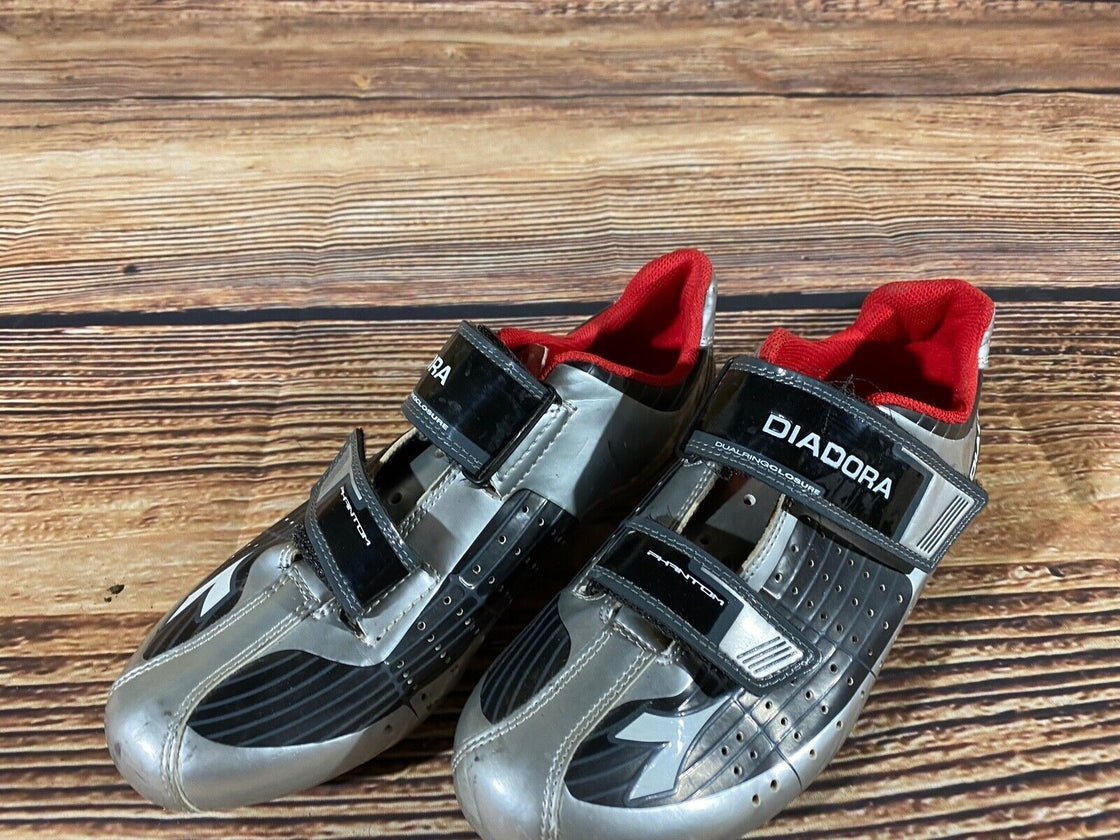 DIADORA Phantom Road Cycling Shoes Biking Boots 3 Bolts EU40 US7 Mondo 245 cs834
