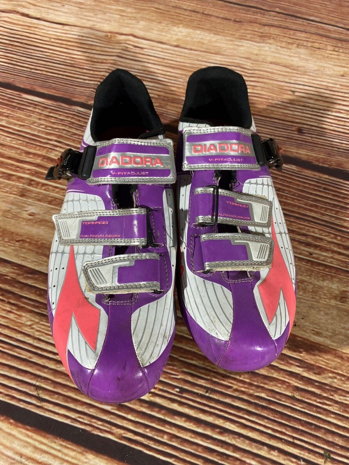 DIADORA Tornado Road Cycling Shoes Road Ladies Size EU41 US9.5 Mondo 254 cs902