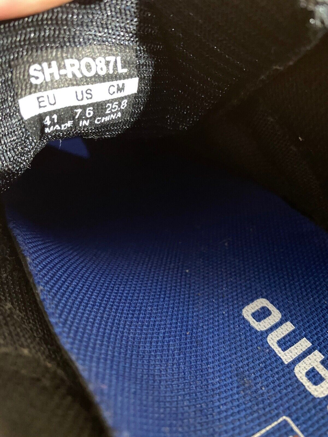 SHIMANO R087 Road Cycling Shoes Biking Boots Size EU41 US7.6 Mondo 258 cs941