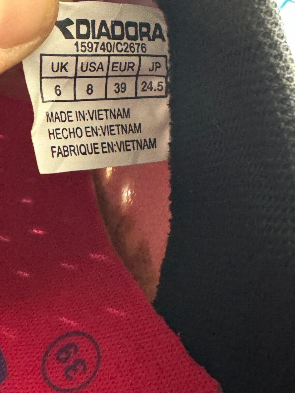 DIADORA X-Trail Cycling Shoes MTB Bike Boots Ladies EU39 US8 Mondo 240 cs197