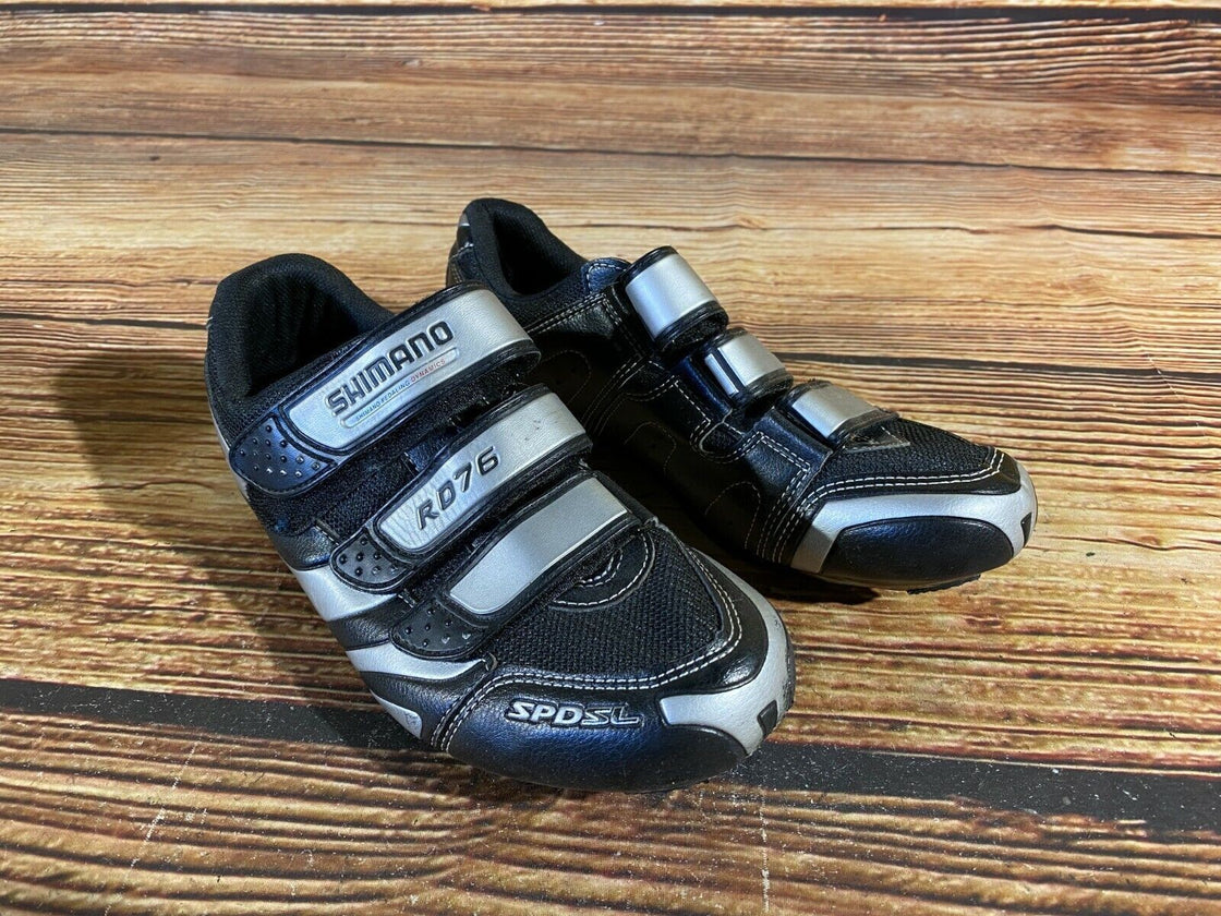 SHIMANO R076 Road Cycling Shoes Biking Boots 3 Bolts Size EU41 US7.6 cs912