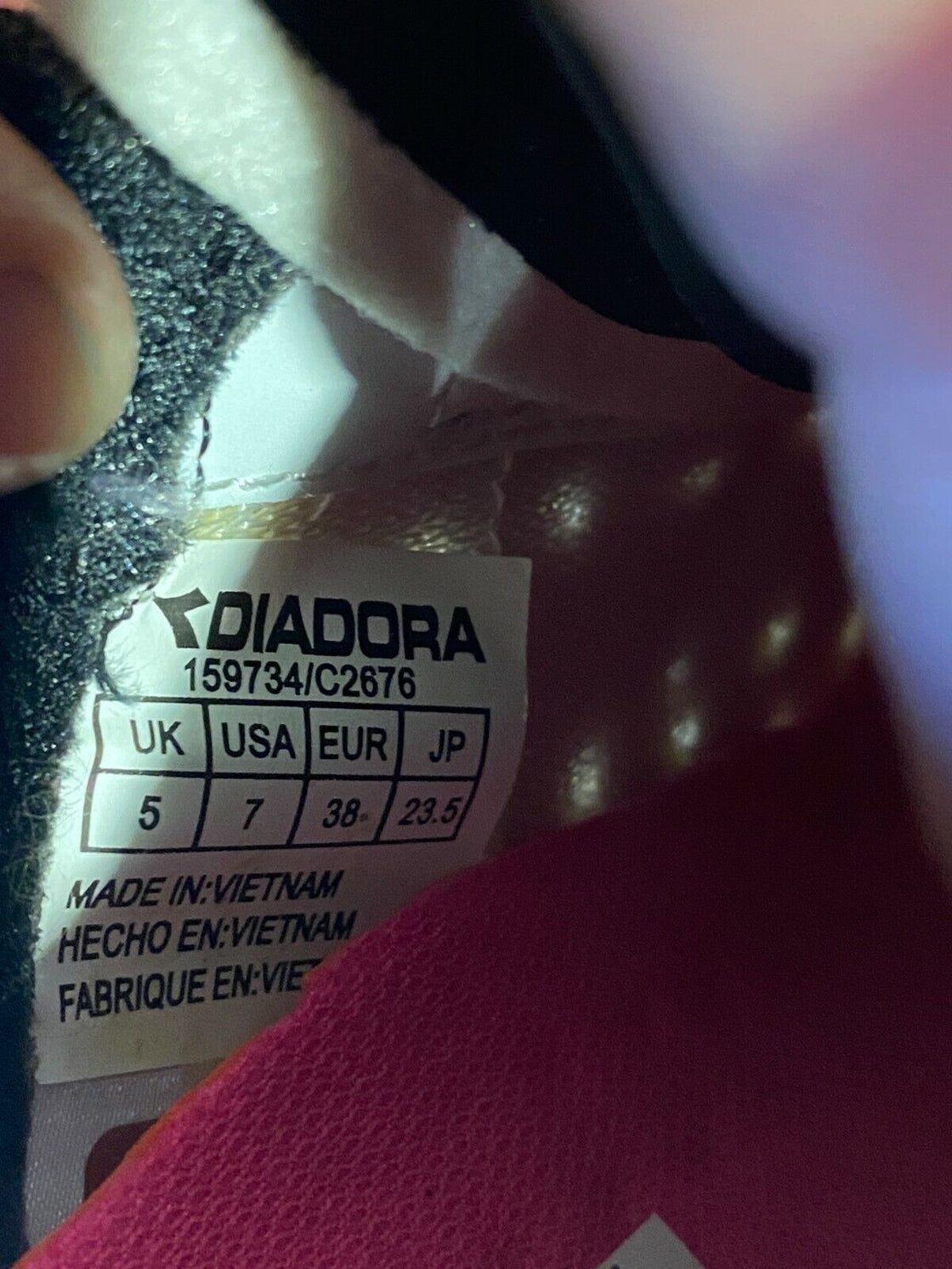 DIADORA TORNADO Road Cycling Shoes Bicycle Shoes Ladies Size EU38 US7  cs829