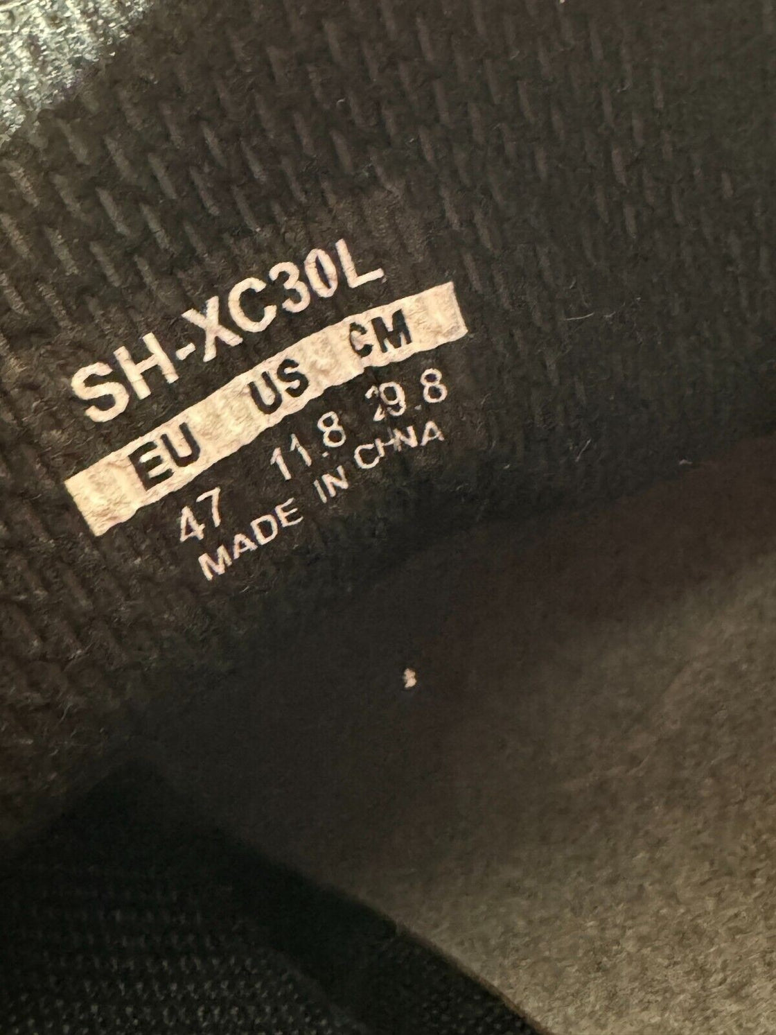 SHIMANO XC30 Cycling MTB Shoes Mountain Bike EU47 US11.8 Mondo 298 cs371