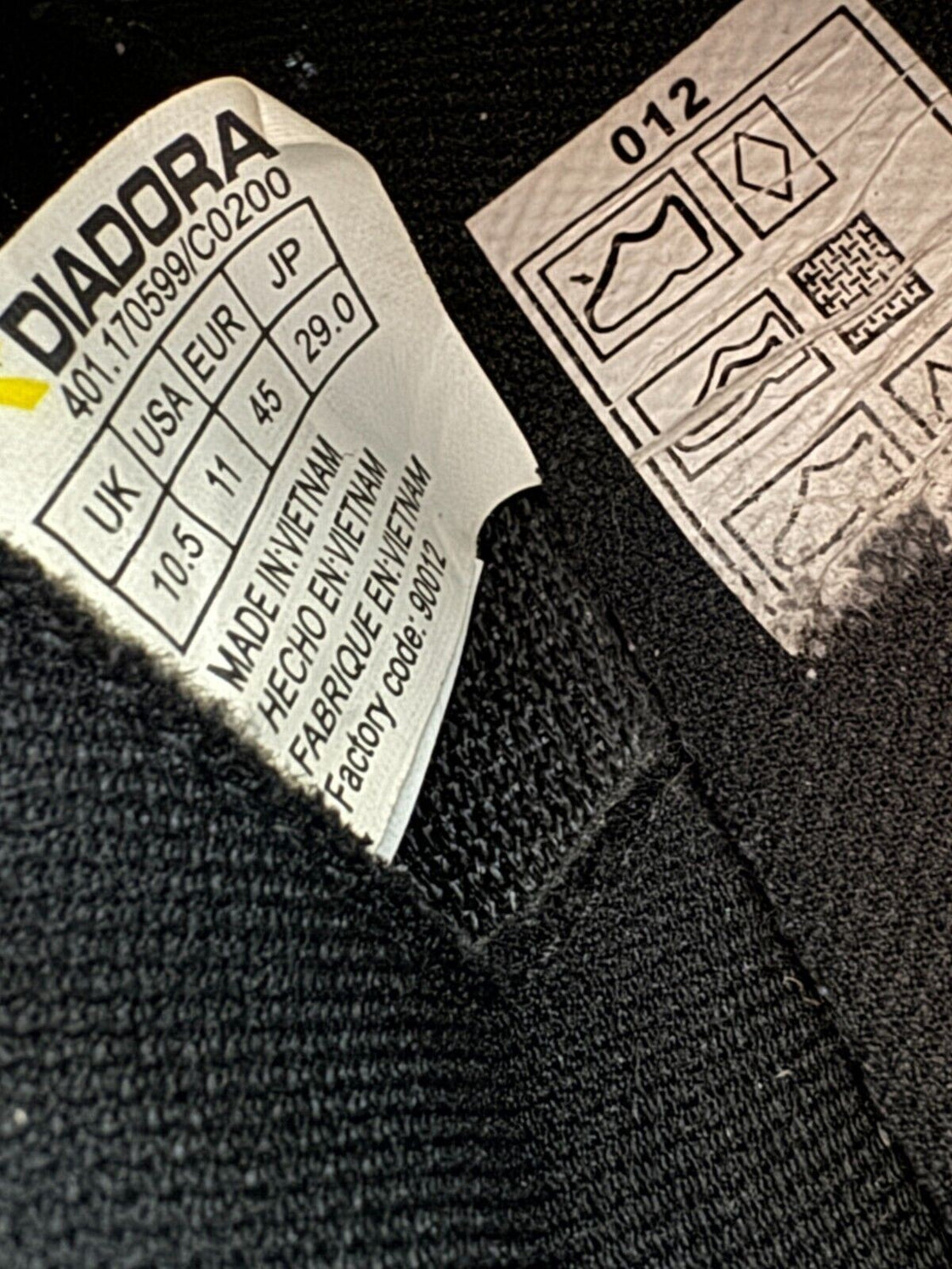 DIADORA Trivex Cycling Road Shoes EU45 US11 Mondo 285 cs471