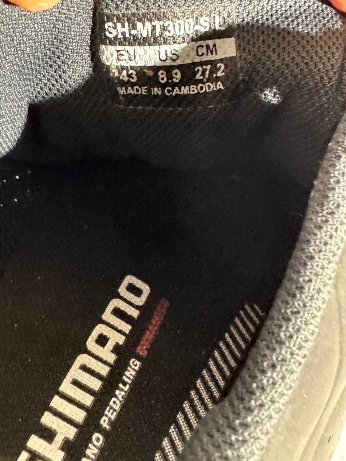 SHIMANO MT3 Cycling MTB Shoes Mountain Bike EU43 US8.9 Mondo 277 cs295