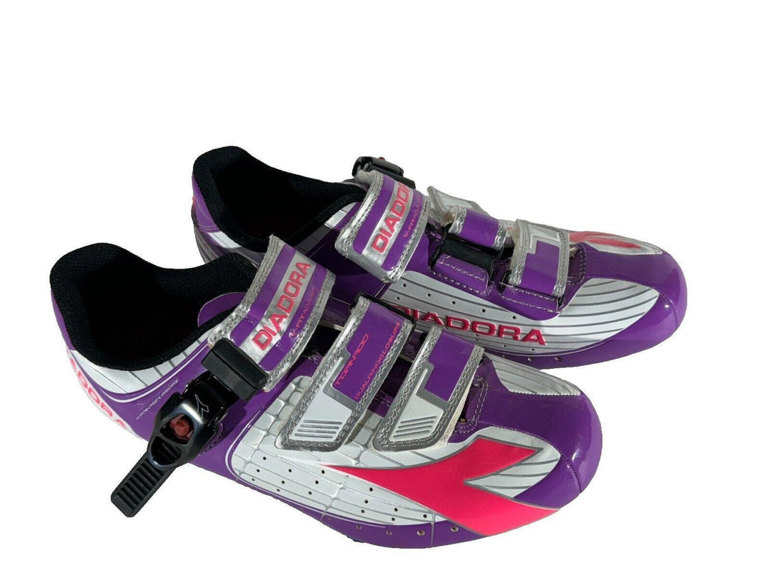 DIADORA Tornado Road Cycling Shoes 3 Bolts Ladies EU38 US7 Mondo 236 cs474