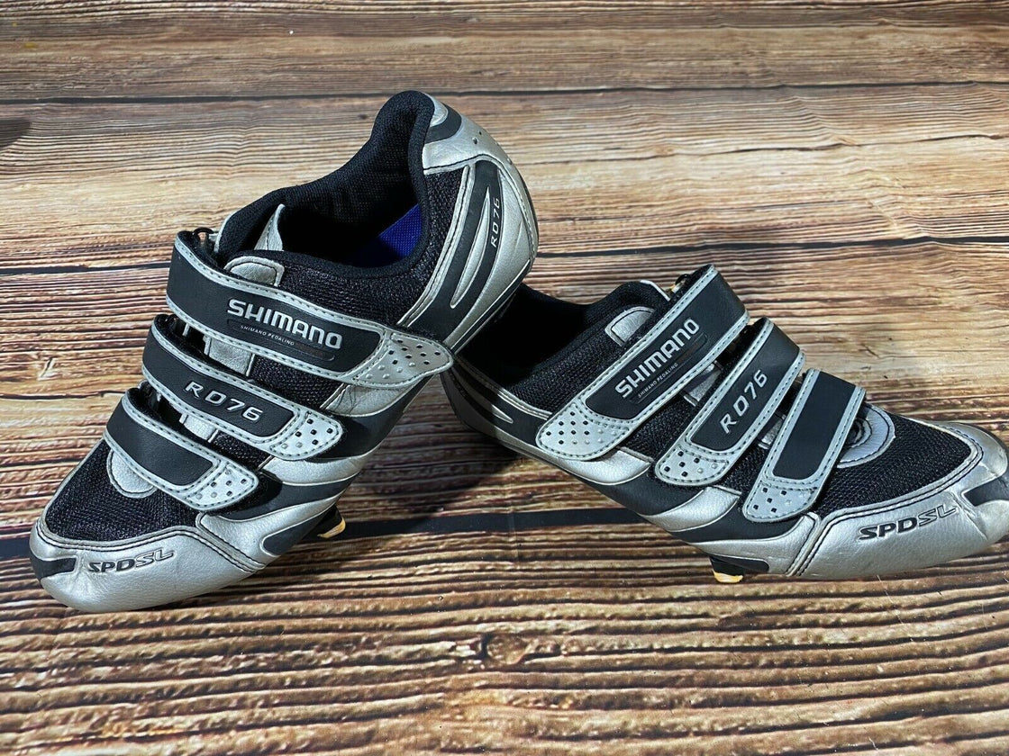 SHIMANO R076 Road Cycling Shoes Clipless Biking Boots Size EU42  cs916