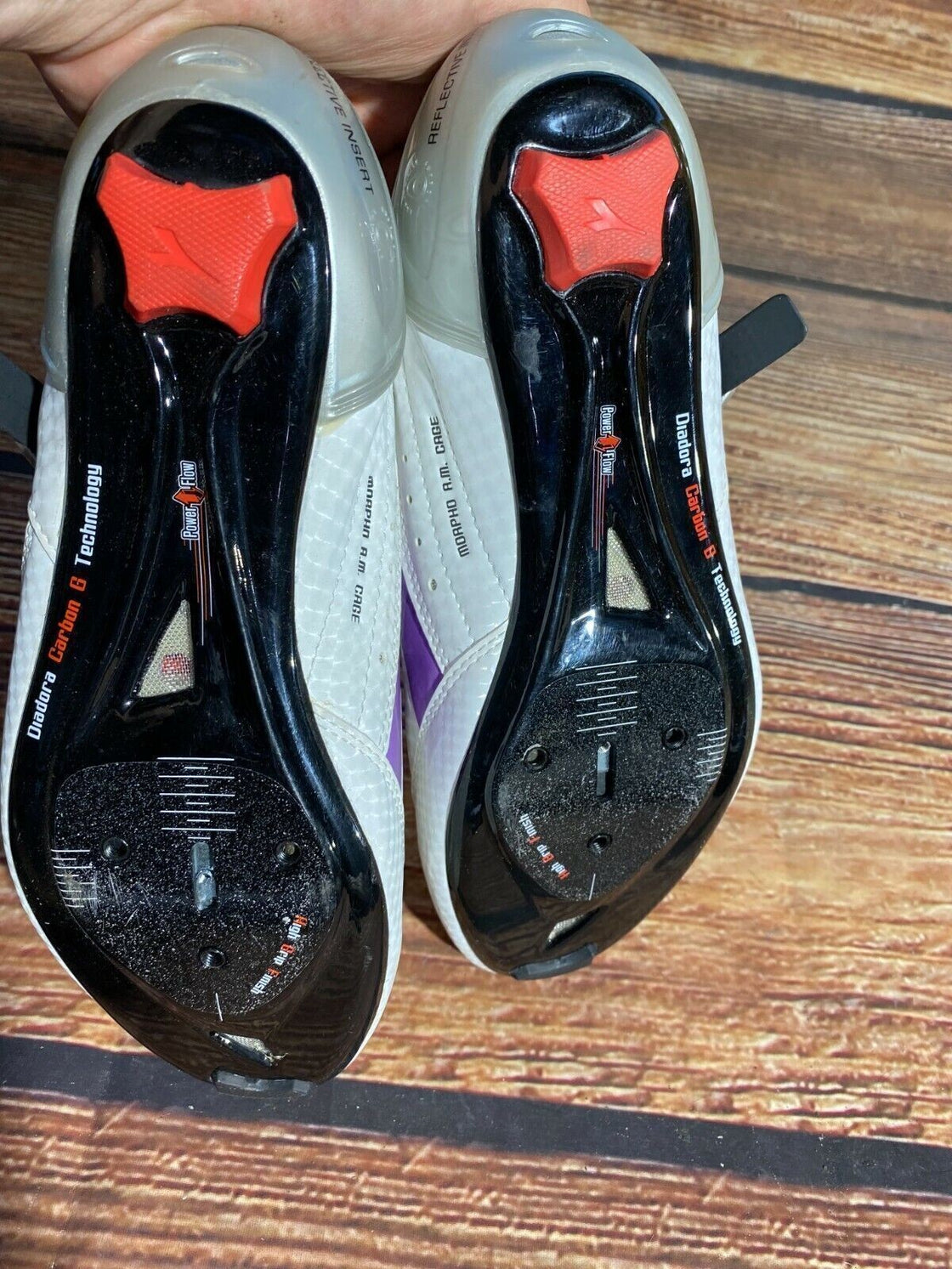 DIADORA Road Cycling Shoes Road Bike Boots 3 Bolts Ladies Size EU40  cs831