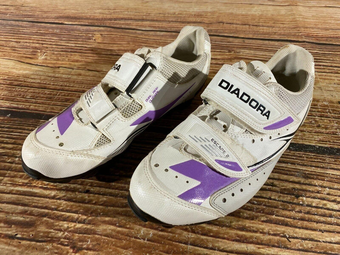 DIADORA Escape 2 Cycling MTB Shoes Mountain Bike Ladies EU38 US7 Mondo 230 cs951