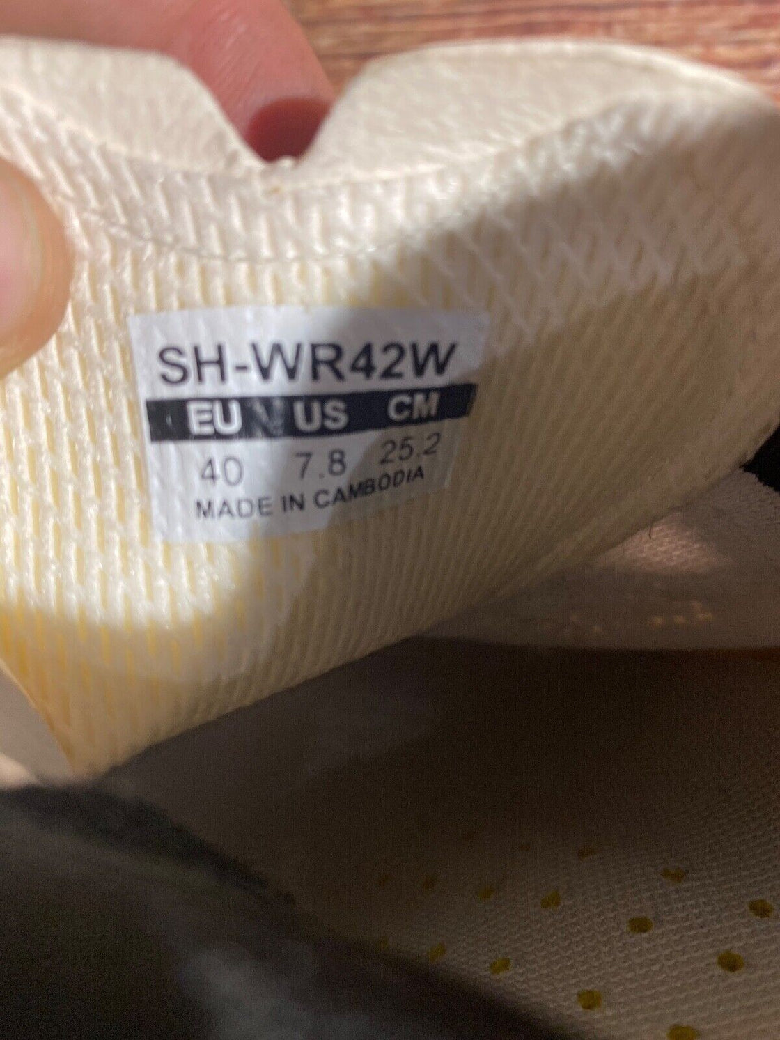 SHIMANO WR42 Road Cycling Shoes Bicycle Ladies Size EU40 US7.8 Mondo 252 cs933