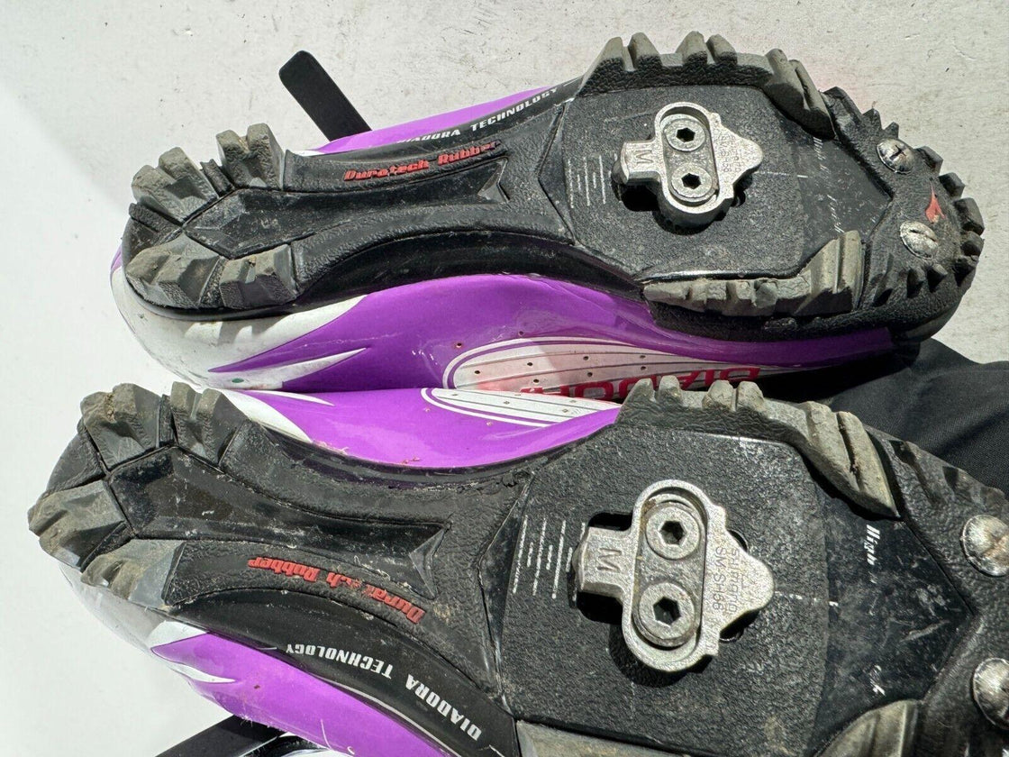 mDIADORA Cycling Shoes Mountain Bike Ladies MTB EU38 US7 Mondo 235 cs192