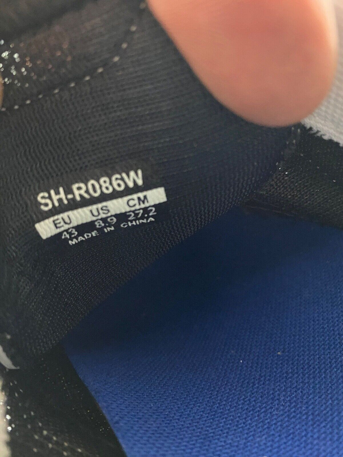 SHIMANO R086 Road Cycling Shoes Boots 3 Bolts EU43 US8.9 Mondo 272  CS29