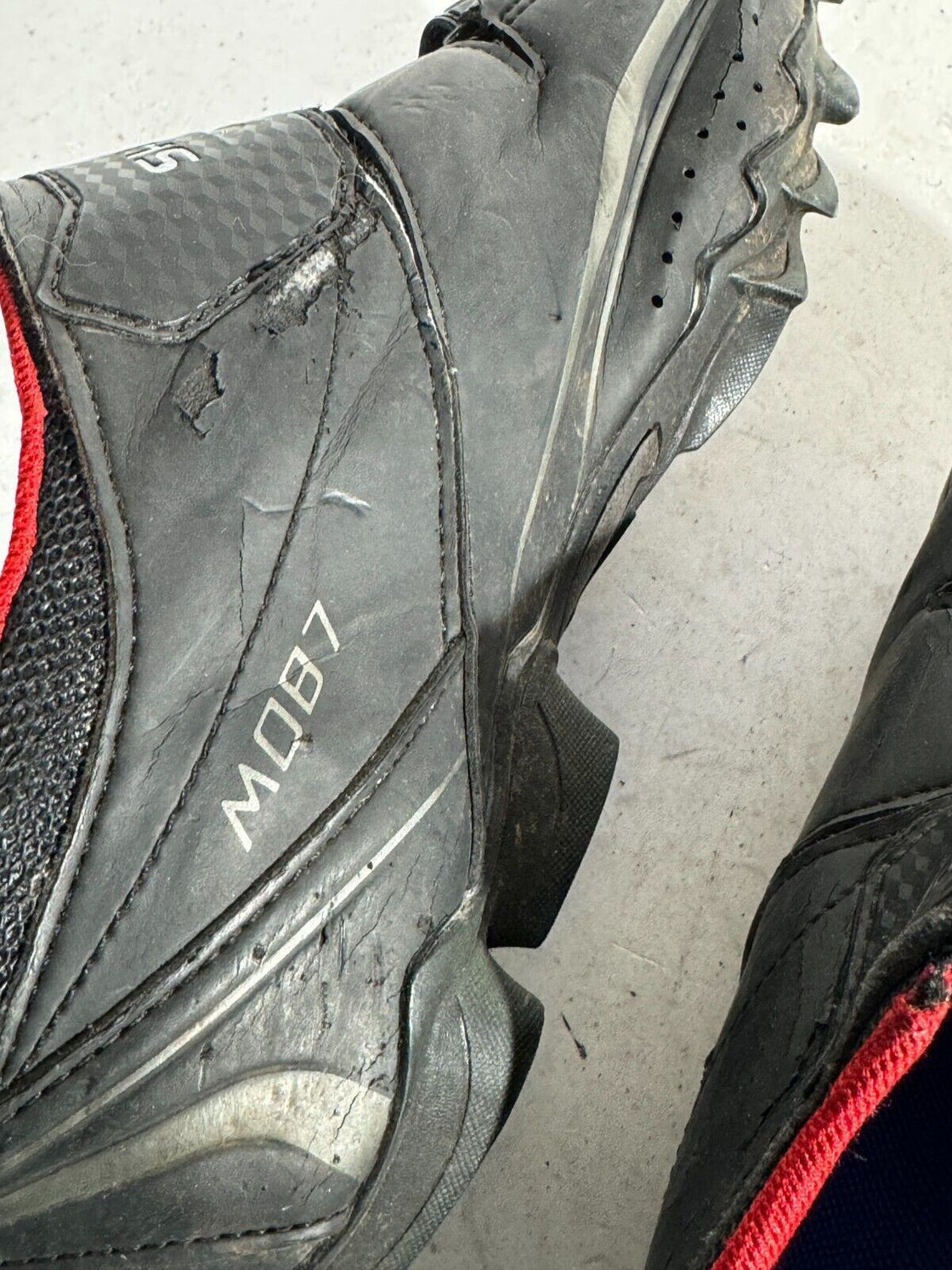 SHIMANO M087 Carbon Cycling MTB Shoes Mountain Bike EU42 US8.3 Mondo 265 cs356