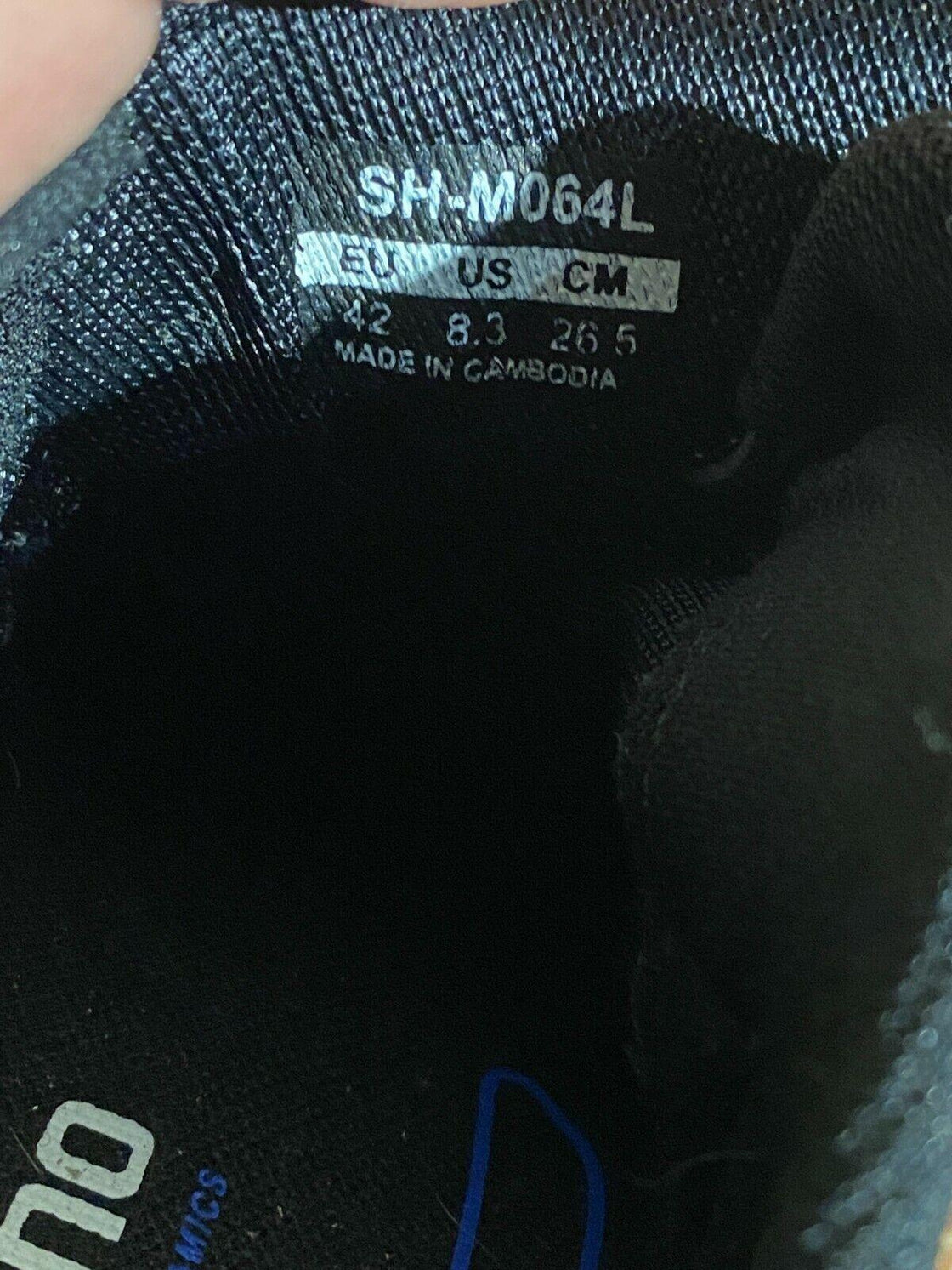 SHIMANO M064 Cycling MTB Shoes Mountain Bike Boots EU42 US8.3 Mondo 265 cs1199