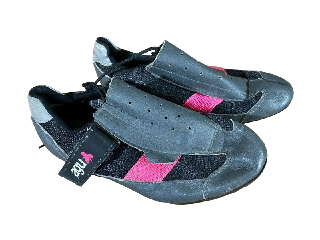 AGU Road Cycling Shoes Clipless Biking Boots Ladies Size EU41 Delta Cleats cs764 Used