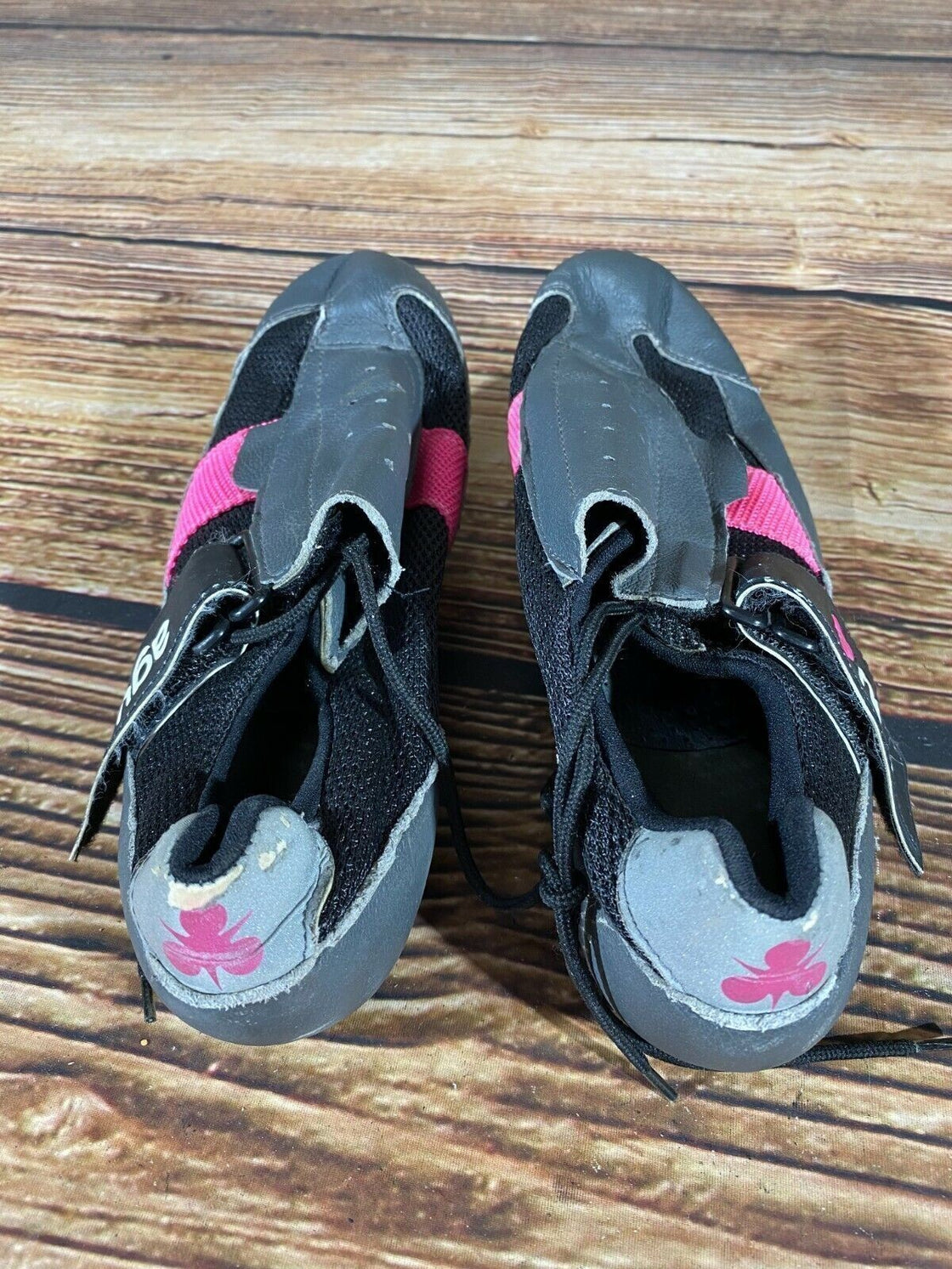 AGU Road Cycling Shoes Clipless Biking Boots Ladies Size EU41 Delta Cleats cs764 Used